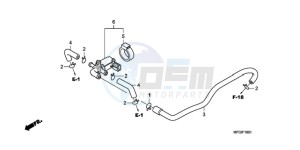 CB600F3A Australia - (U / ST) drawing AIR INJECTION CONTROL VALVE