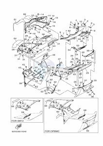 YZF320-A YZF-R3 (B2X8) drawing COWLING 1