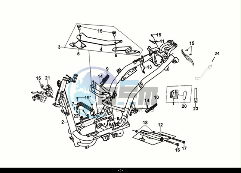 FRAME BODY - ENGINE MOUNT