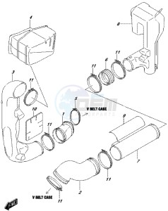 LT-A500XP drawing BELT COOLING DUCT