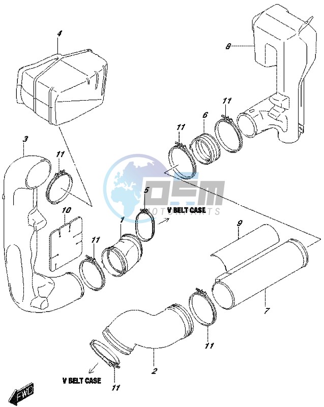 BELT COOLING DUCT