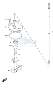 DF 150 drawing Clutch Rod (Model: TG/ZG)