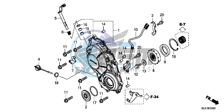 RIGHT CRANKCASE COVER