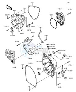 Z1000SX_ABS ZX1000MFF FR GB XX (EU ME A(FRICA) drawing Engine Cover(s)