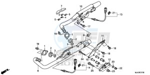 VT750C2SD UK - (E) drawing EXHAUST MUFFLER (VT750C/C2S/CA/CS)