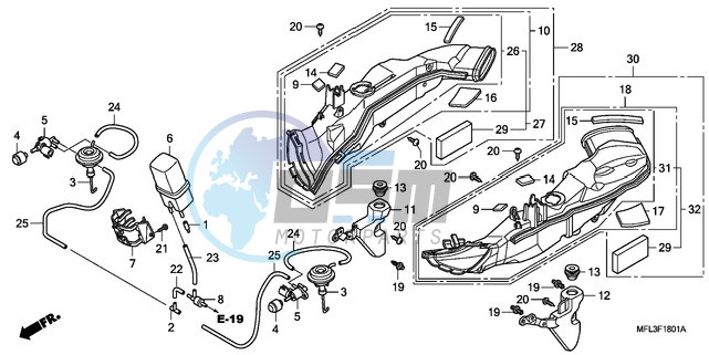 AIR INTAKE DUCT/SOLENOID VALVE