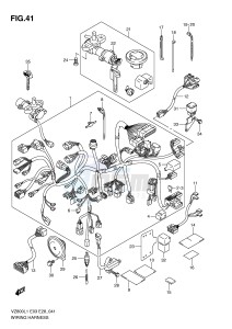 VZ800 (E3-E28) MARAUDER drawing WIRING HARNESS (VZ800L1 E33)