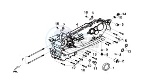 GTS 300I ABS L6 drawing CRANKCASE LEFT