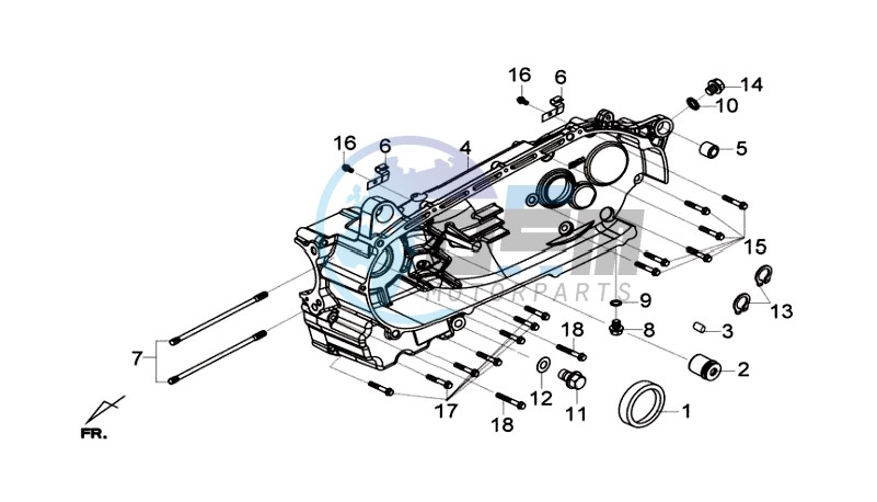 CRANKCASE LEFT