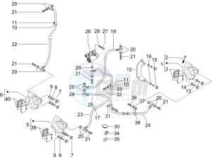 X9 125 Evolution potenziato (UK) drawing Brakes hose  - Calipers