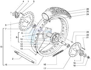 GSM 50 drawing Rear Wheel