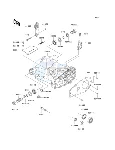 KVF 360 B [PRAIRIE 360] (B6F-B9F) B8F drawing SWINGARM