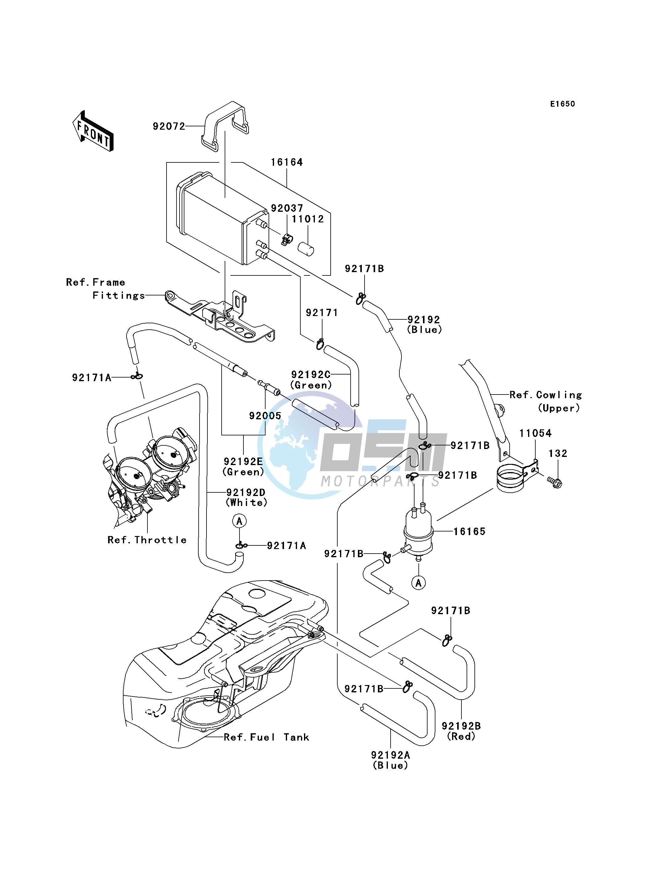 FUEL EVAPORATIVE SYSTEM-- CA- -