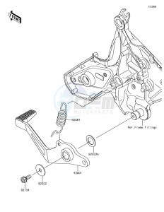 VERSYS 650 ABS KLE650FHF XX (EU ME A(FRICA) drawing Brake Pedal