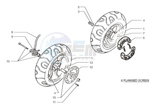 Ark AC 45 Blue-Matt Black 50 drawing Front wheel-Rear wheel