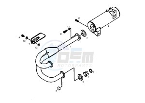 DXR QUAD - 250 cc drawing EXHAUST SYSTEM