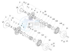 MP3 500 SPORT BUSINESS ABS E3-E4 (NAFTA)2 drawing Driven pulley