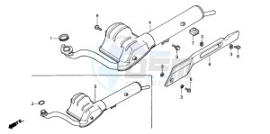 PK50M drawing EXHAUST MUFFLER