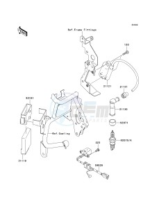 KL 650 E [KLR650] (E8F-E9F) E9F drawing IGNITION SYSTEM