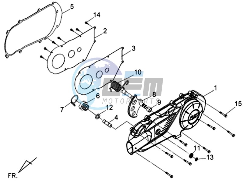 CRANKCASE COVER LEFT