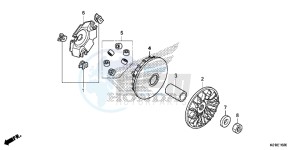 SH125DSE SH125DS UK - (E) drawing DRIVE FACE