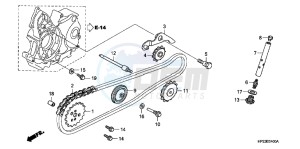 TRX90XC TRX90 ED drawing CAM CHAIN