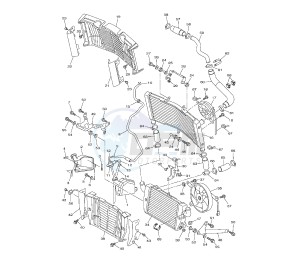 V-MAX 1700 drawing COOLING SYSTEM