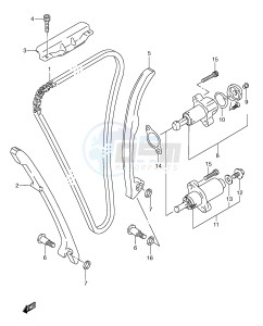 GSX-R600 (E2) drawing CAM CHAIN