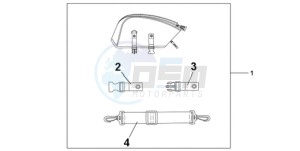 CBR1000RAA UK - (E / ABS HRC MKH) drawing REAR SEAT BAG