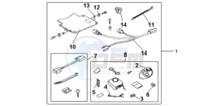 GL1800A Australia - (U) drawing SUBKIT ALARM ATT