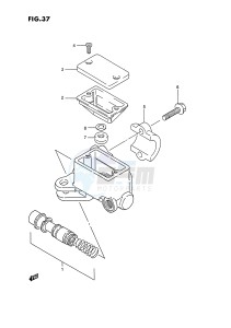 LT250R (E1) drawing FRONT MASTER CYLINDER