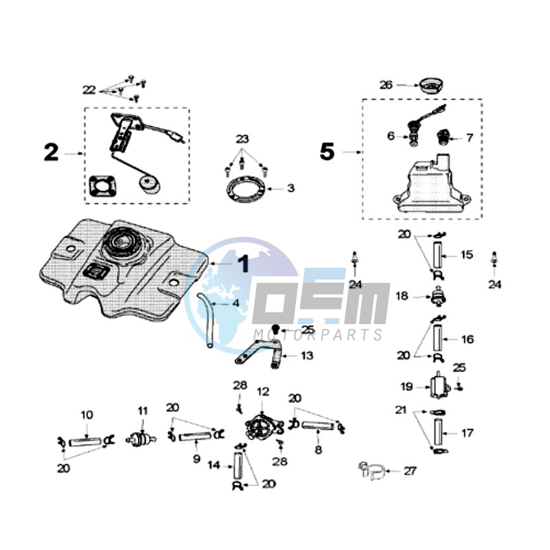 TANK AND FUEL PUMP