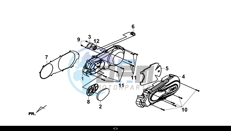 L. CRANK CASE COVER