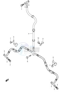 LT-F250 (E17) drawing FRONT BRAKE HOSE (MODEL K2 K3 K4 K5)