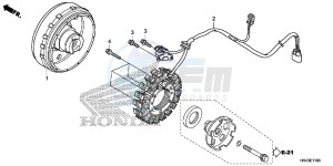 TRX500FM1F TRX500FM Europe Direct - (ED) drawing GENERATOR