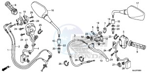 NC750XAE NC750XA Europe Direct - (ED) drawing HANDLE LEVER/ SWITCH/ CABLE ( NC750X/ XA)