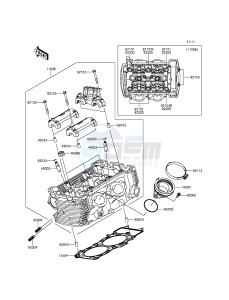 VULCAN S ABS EN650BGF XX (EU ME A(FRICA) drawing Cylinder Head