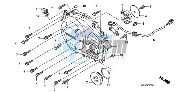 RIGHT CRANKCASE COVER