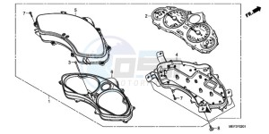 FJS400D9 F / CMF 2F drawing SPEEDOMETER (FJS400D9/FJS 400A)