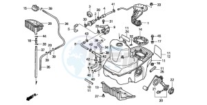 ST1100A drawing FUEL TANK