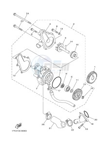 YFM700R YFM70RSBG RAPTOR 700R (2LS7) drawing WATER PUMP