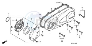 SH1259 ED / 2ED drawing LEFT CRANKCASE COVER