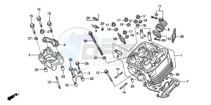 NT650V drawing FRONT CYLINDER HEAD