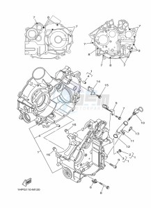 YFM700FWAD GRIZZLY 700 EPS (BLTU) drawing CRANKCASE