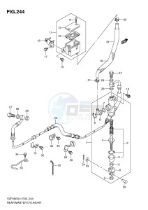 VZR1800 (E2) INTRUDER drawing REAR MASTER CYLINDER