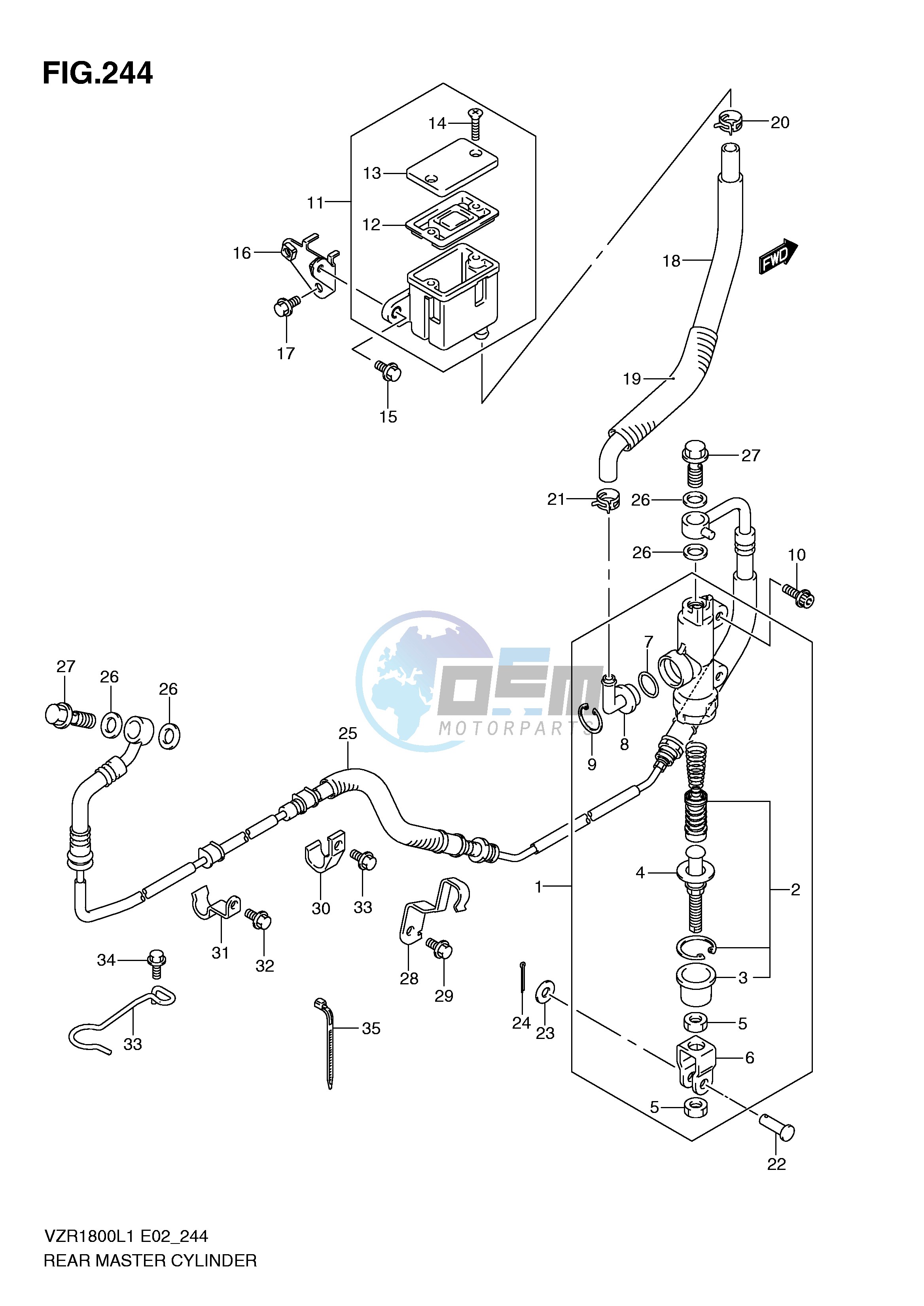 REAR MASTER CYLINDER