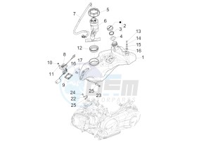 150 Sprint 4T 3V ie (NAFTA) drawing Fuel tank