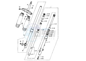 XT E 600 drawing FRONT FORK