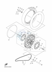 WR250F (BAKJ) drawing REAR WHEEL