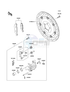 W800 EJ800AEFA GB XX (EU ME A(FRICA) drawing Front Brake